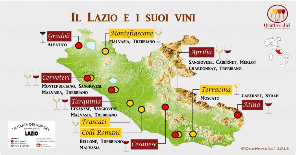 Lazio La Guida Al Vino E All Enoturismo Di Quattrocalici