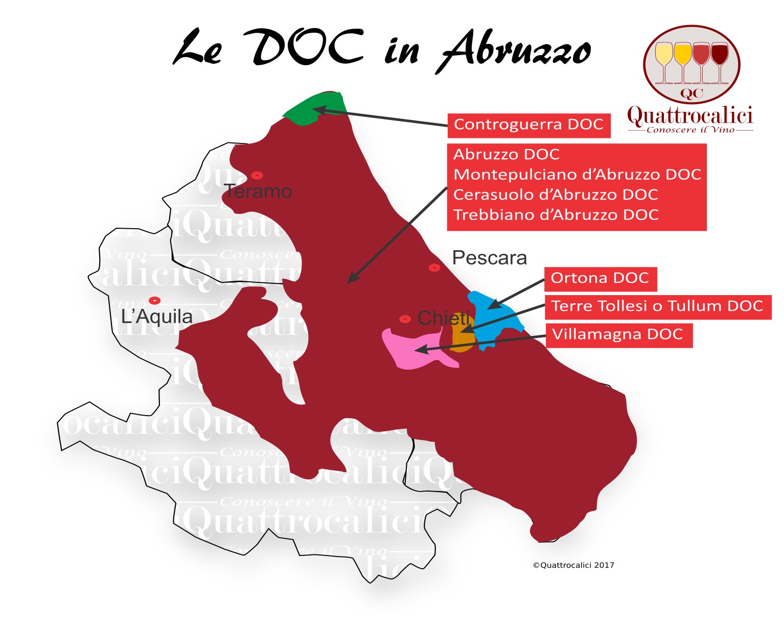 Abruzzo La Guida Al Vino E All Enoturismo Di Quattrocalici   Abruzzo Doc 