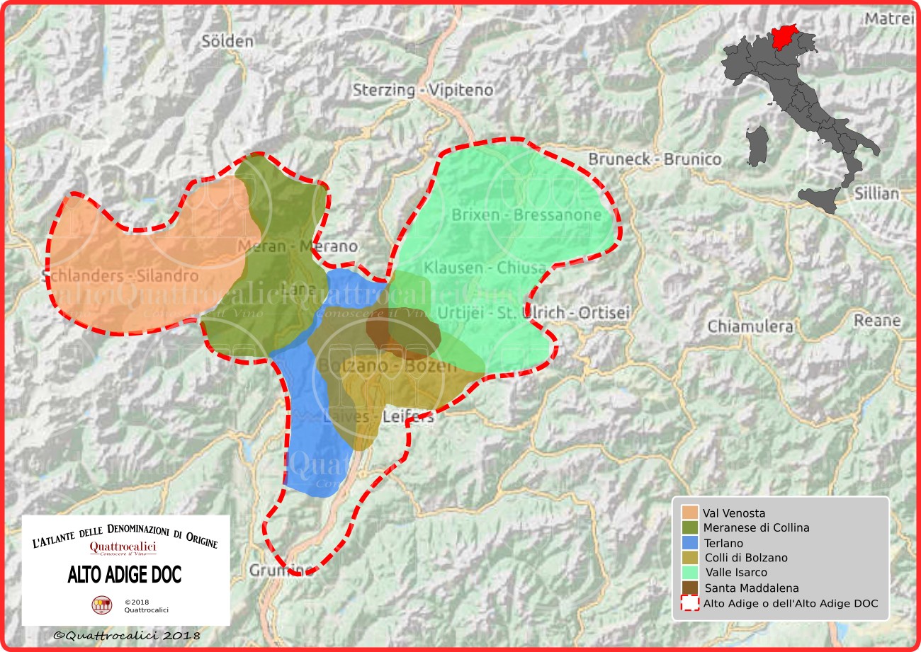 Alto Adige O Dellalto Adige Doc Quattrocalici Tutte Le Doc Della