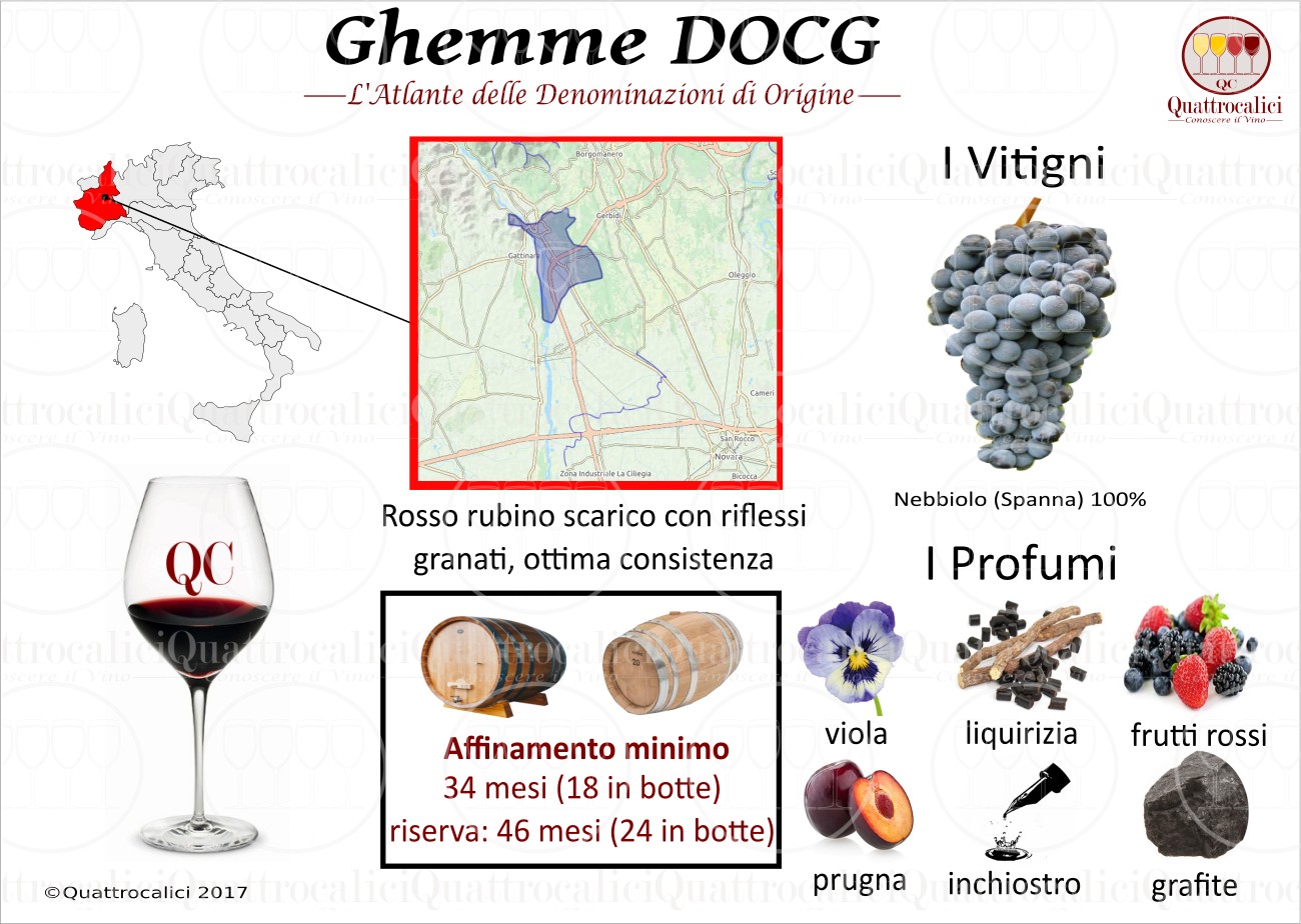 Ghemme DOCG - Quattrocalici - Tutte le DOCG della regione Piemonte