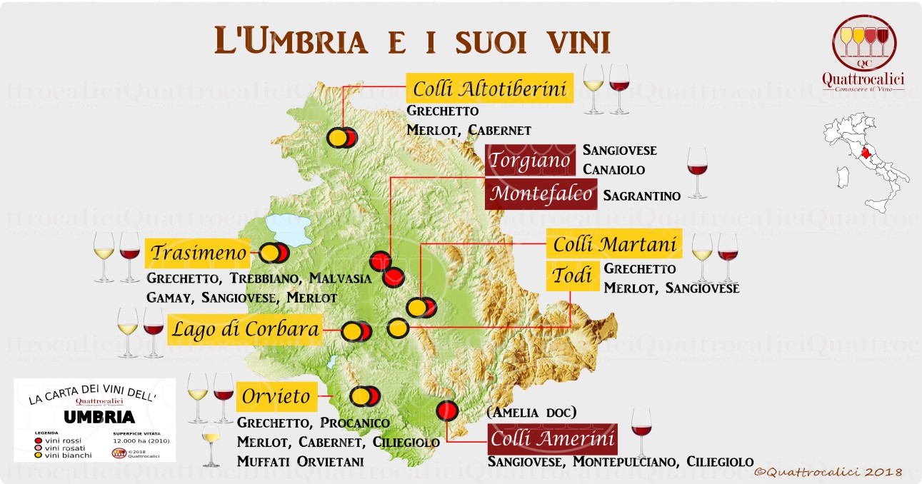 Umbria La Guida Al Vino E Allenoturismo Di Quattrocalici